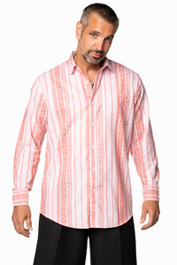 rose-brick men's short sleeve dress shirt.